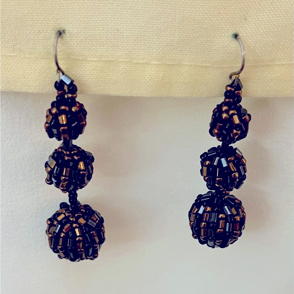 Exotic Beaded Drop Earrings